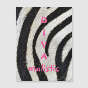 Carte magnétique DIVAmaliste Zebra