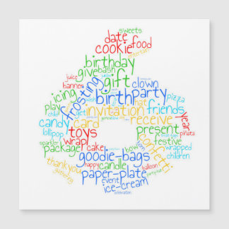 Carte magnétique du 6e anniversaire