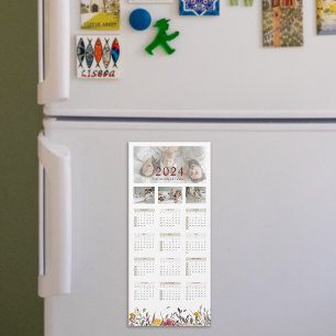 Carte magnétique du calendrier photographique à fl