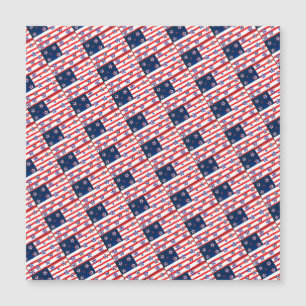 Carte magnétique du drapeau américain