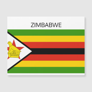 Carte magnétique du drapeau du Zimbabwe