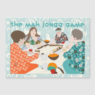 Carte magnétique du jeu Mah Jongg