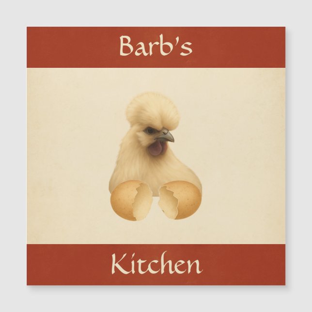 Carte magnétique du réfrigérateur de poulets de Si (Devant)