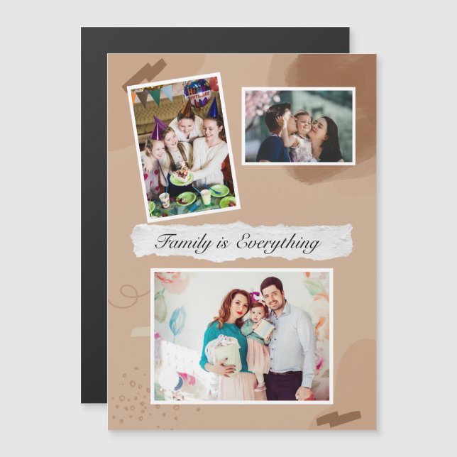 Carte magnétique fine (Devant / Derrière)