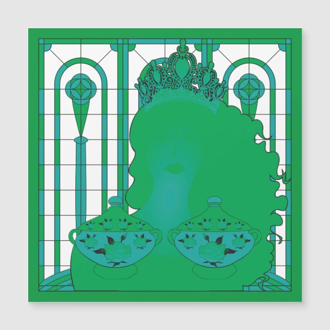 Carte magnétique Green Queen (Devant)