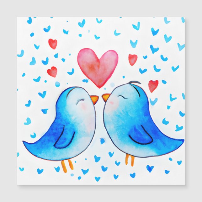 Carte magnétique Inséparable Valentine (Devant)