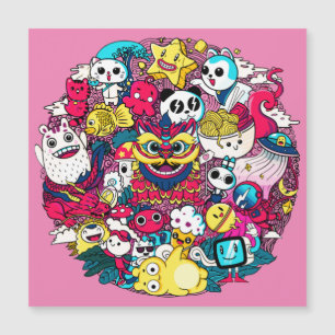 Carte magnétique japonaise Doodart