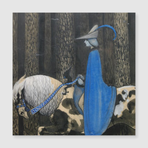 Carte magnétique John Bauer The Blue Cloak Circa 1