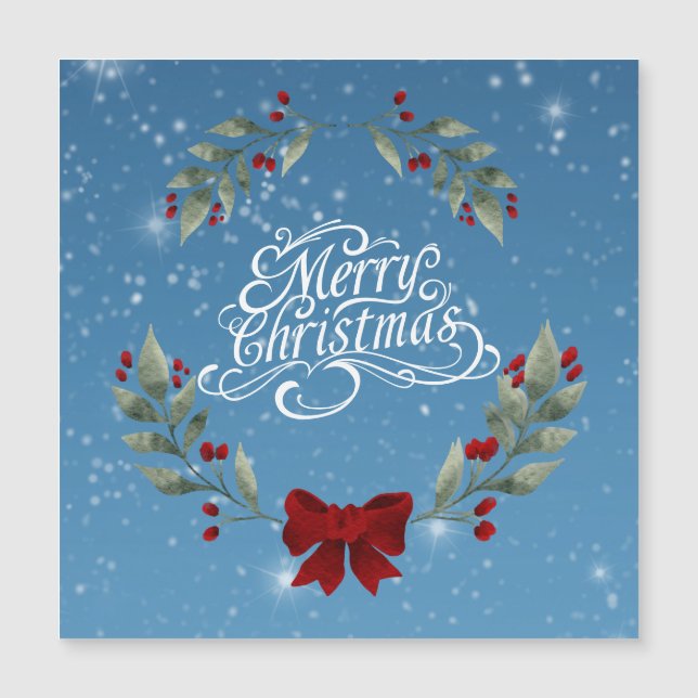 Carte magnétique Joyeux Noël (Devant)