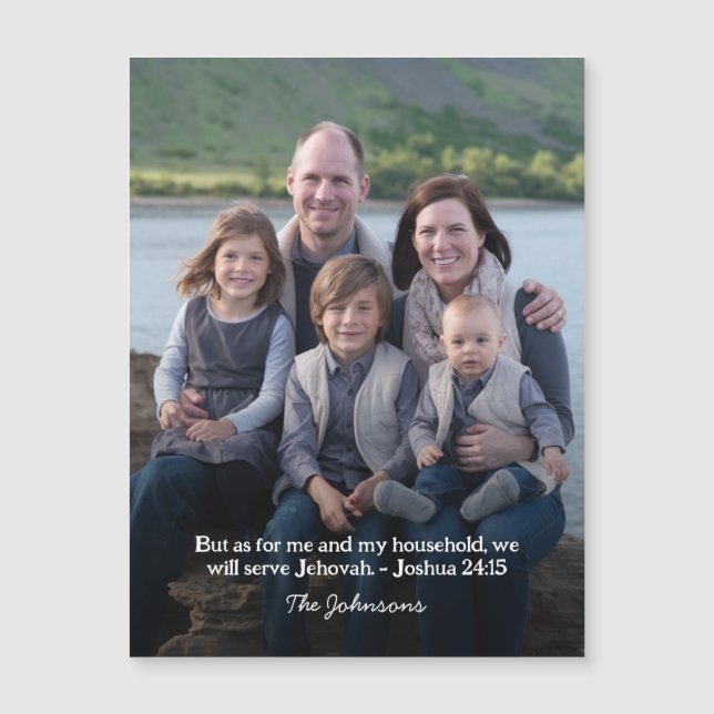 Carte magnétique JW Joshua 25:15 (Devant)