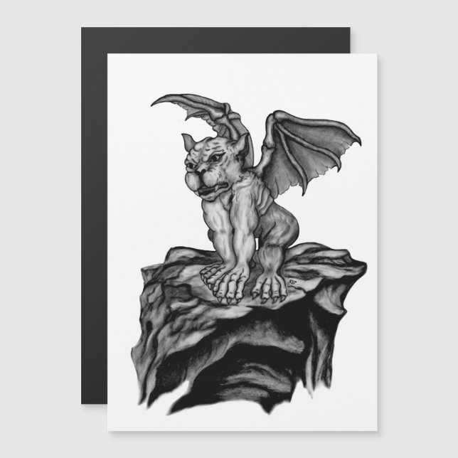 Carte magnétique Little Golem Gargoyle (Devant / Derrière)