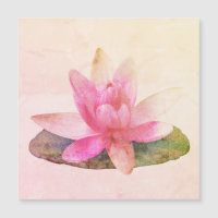 CARTE MAGNÉTIQUE: LOTUS ROSE
