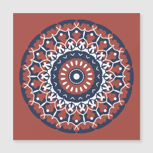Carte magnétique Mandala Design (Devant)