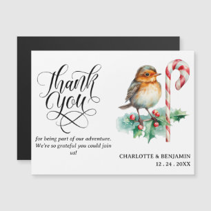 Carte magnétique Mariage de Noël