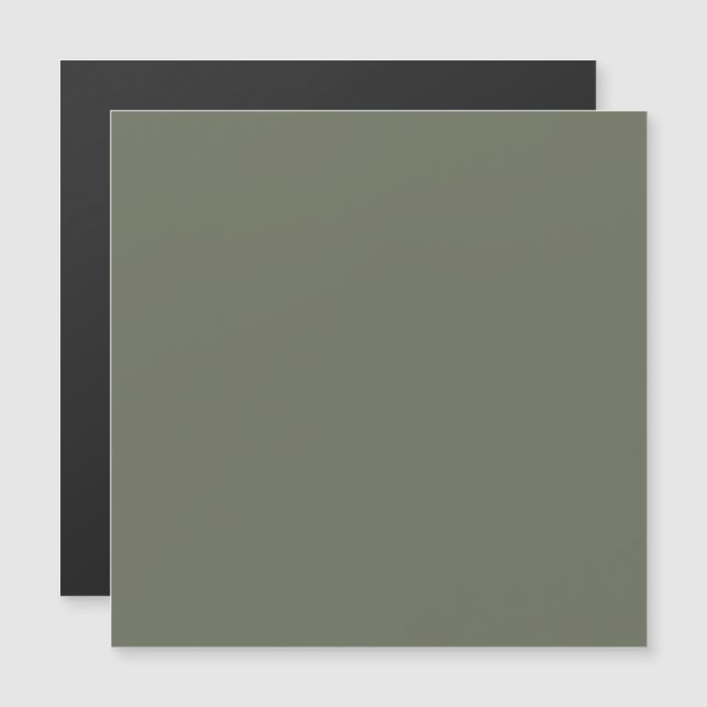 Carte Magnétique Mince Personnalisée Vert Mousse F (Devant / Derrière)