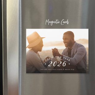 Carte magnétique miniature pour le Nouvel An
