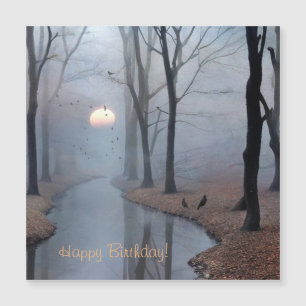 Carte magnétique Misty Morning Anniversaire