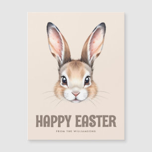 Carte magnétique moderne Aquarelle mignonne Lapin