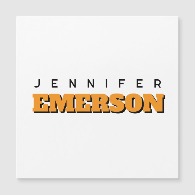 Carte magnétique moderne minimaliste professionnel (Devant)