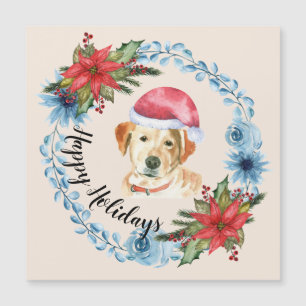 Carte magnétique père Noël Casquette Yellow Lab