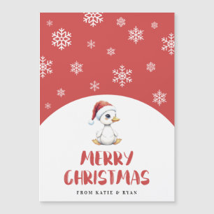 Carte magnétique personnalisée de Noël en aquarell