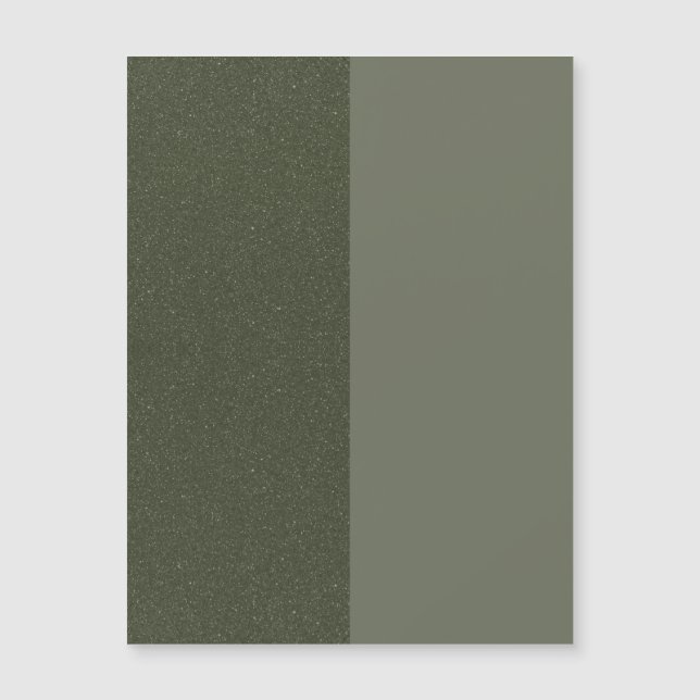 Carte magnétique personnalisée Split Moss Green (Devant)