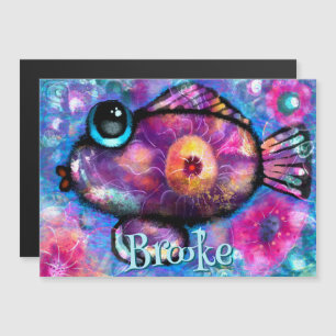 Carte magnétique personnalisée Whimsical Big Eye F