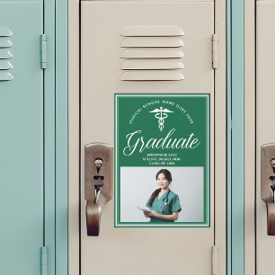 Carte magnétique photo de l'école Médicale verte