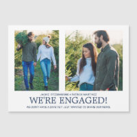 Carte magnétique photo fiançailles Faire-part 2