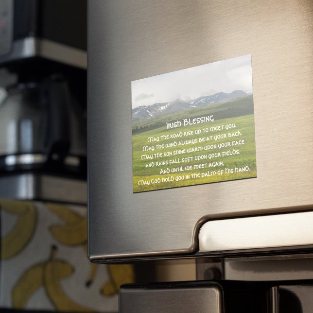 Carte magnétique photo Irish Blessing Green Valley (In Situ)