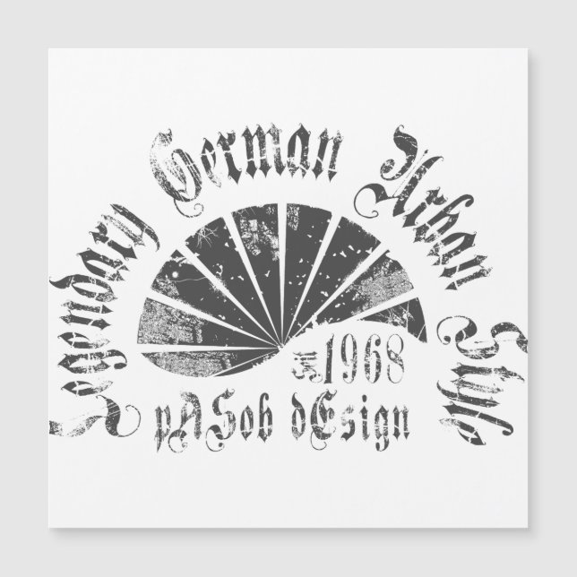 Carte Magnétique Plate 5,25" x 5,25" (Devant)