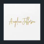 Carte magnétique professionnelle couleur or callig<br><div class="desc">Ce produit était très bien et j'aime la facilité de personnaliser le design. Le design était très simple,  donc je suis très satisfait lorsque je le crée.</div>