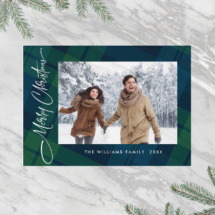 Carte magnétique Retro Minimale Noël Plaqué