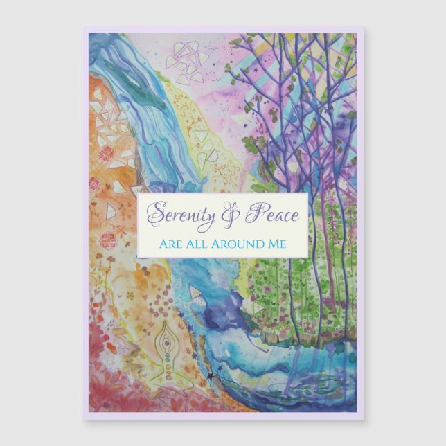 Carte magnétique Universe Zen du devis Inspiration (Devant)