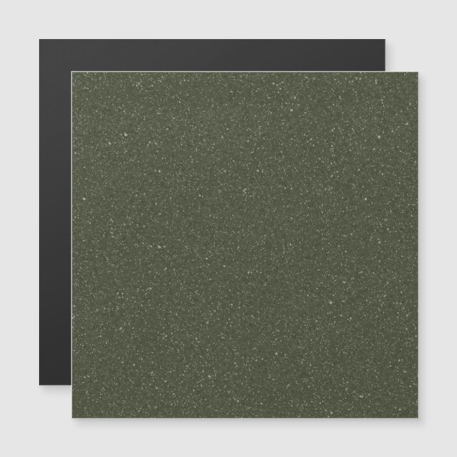 Carte magnétique verte foncée personnalisée - Text (Devant / Derrière)