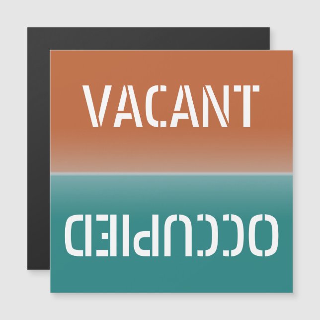 Carte magnétique vide vide occupé (Devant / Derrière)