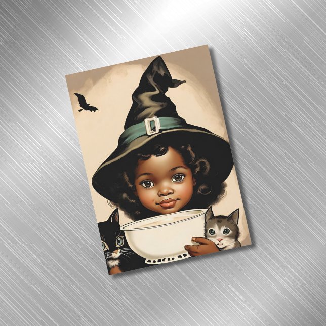 Carte magnétique vintage Halloween cutie no5 (Créateur téléchargé)