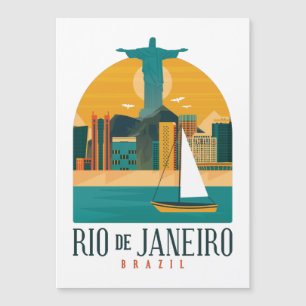 Carte magnétique Vintage Rio de Janeiro