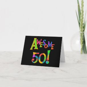 Carte Magnifique 50 T-shirts et cadeaux d'anniversaire