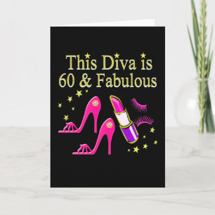 CARTE MAGNIFIQUE 60E ANNIVERSAIRE DIVA DESIGN
