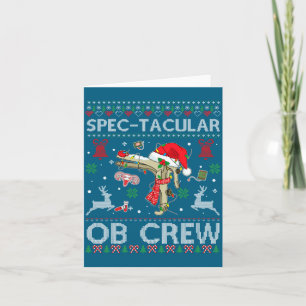 Carte Magnifique Chemise de Noël Ugly Speculum Équipage 