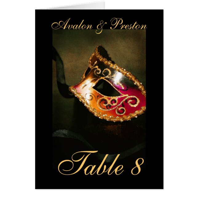 Carte magnifique de nombre de Tableau de masque de (Devant)