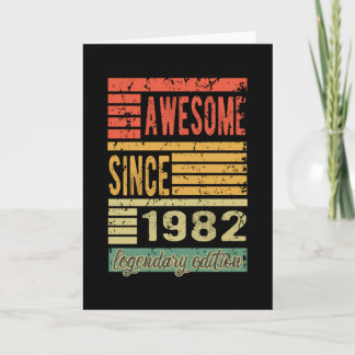 Carte Magnifique Depuis 1982 Cadeau Anniversaire