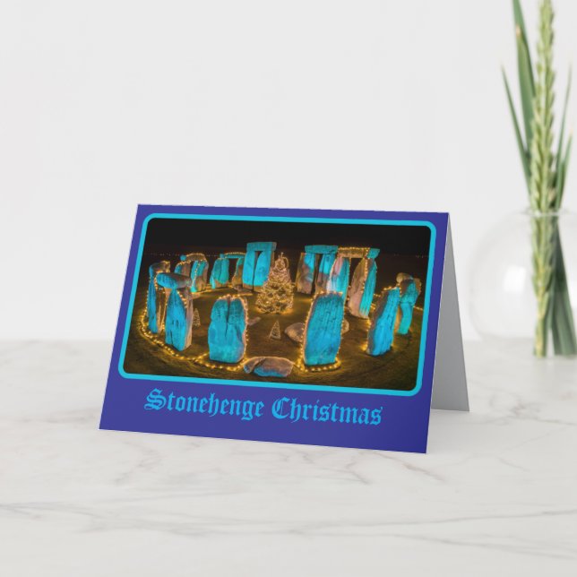 Carte Magnifique Stonehenge Noël (Devant)