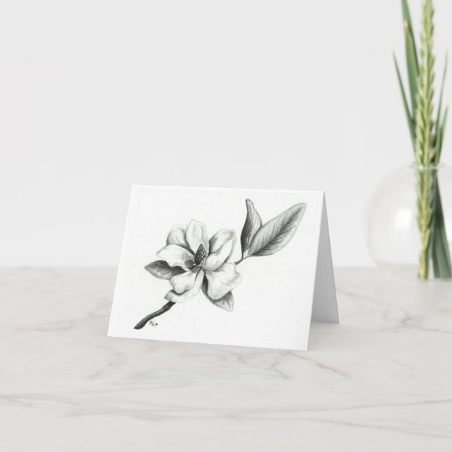 Carte Magnolia douce (Devant)