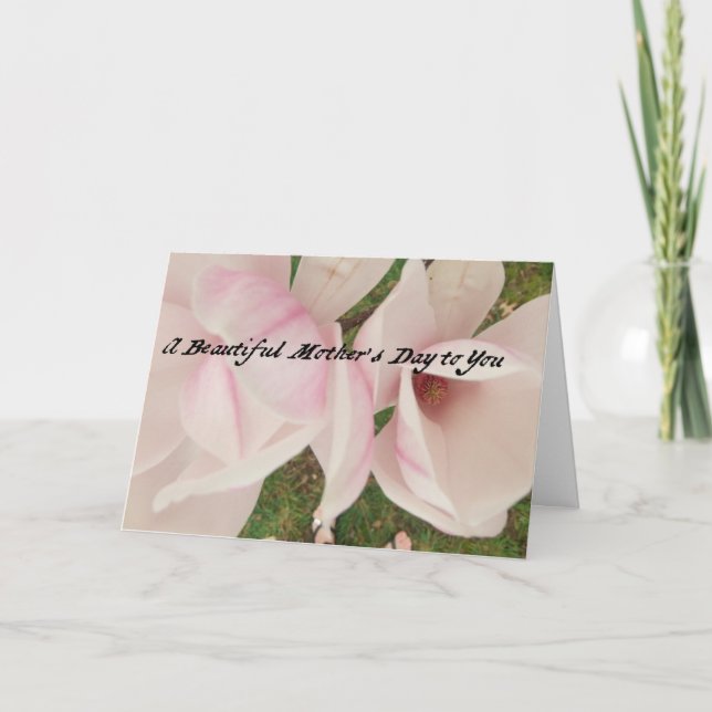 Carte Magnolias 2013 du jour de mère (Devant)