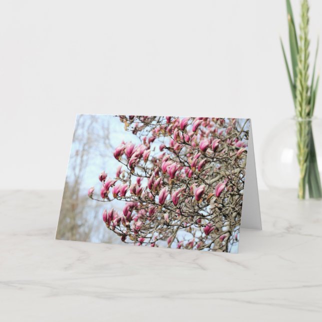 Carte Magnolias roses (Devant)
