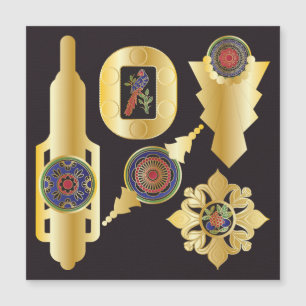 Carte Mah Jongg Bijoux Magnet