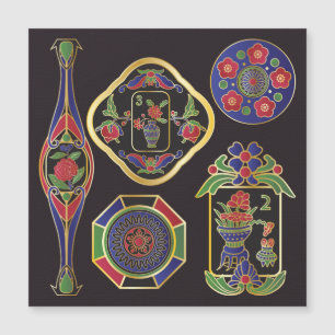 Carte Mah Jongg Bijoux Magnet