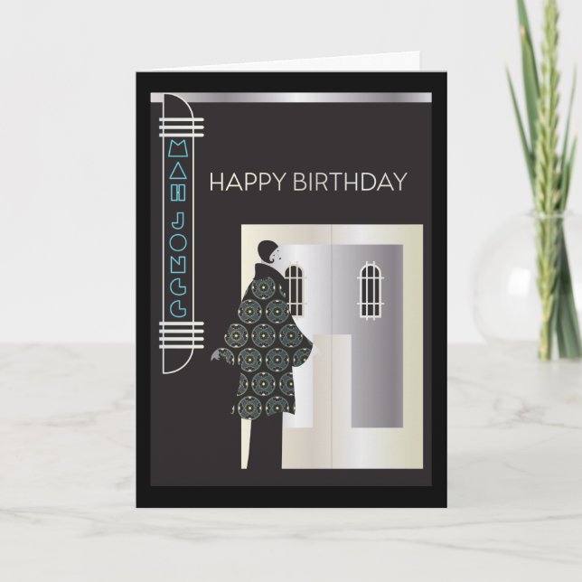 Carte Mah Jongg Deco Miami (Devant)